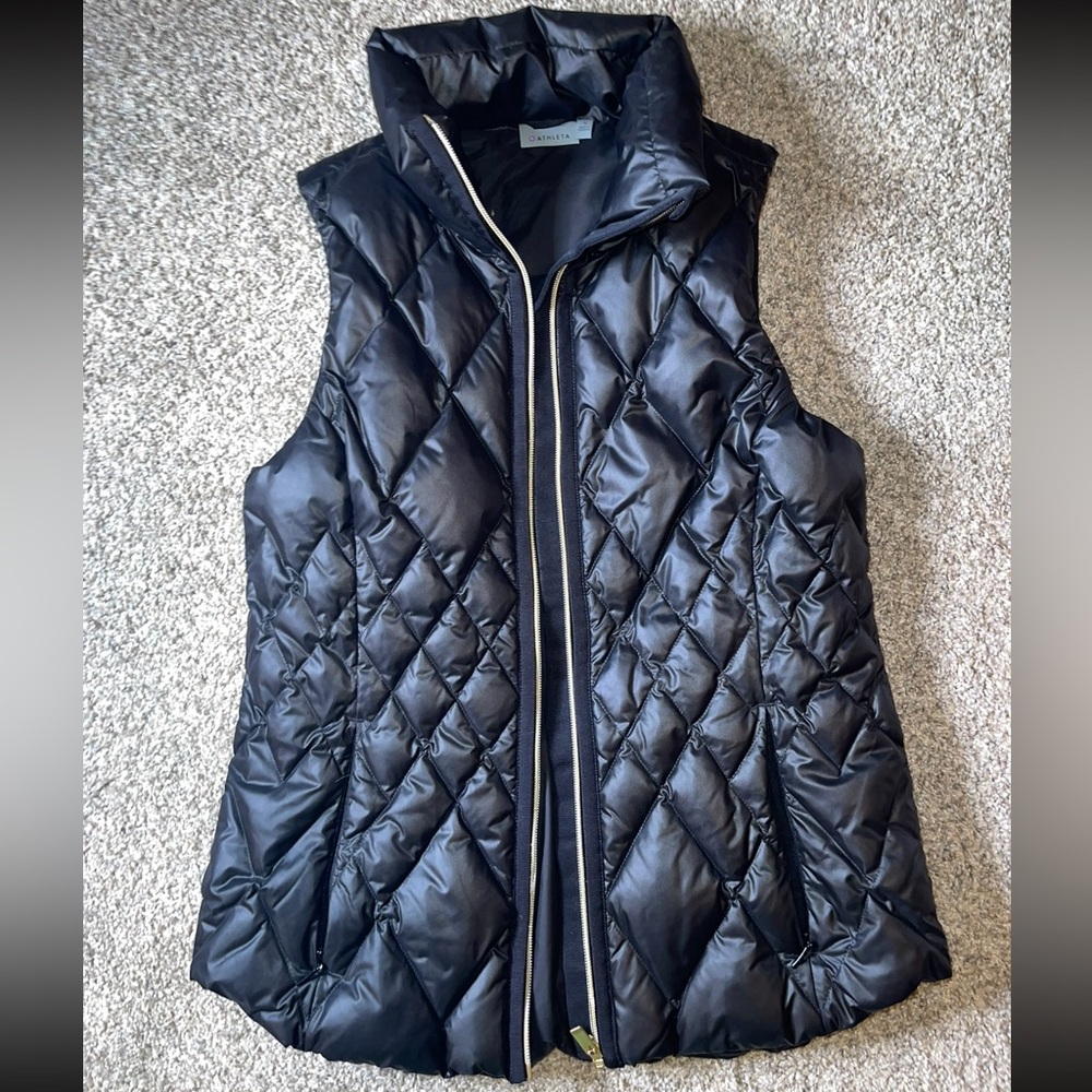Athleta Quilted Black Vest